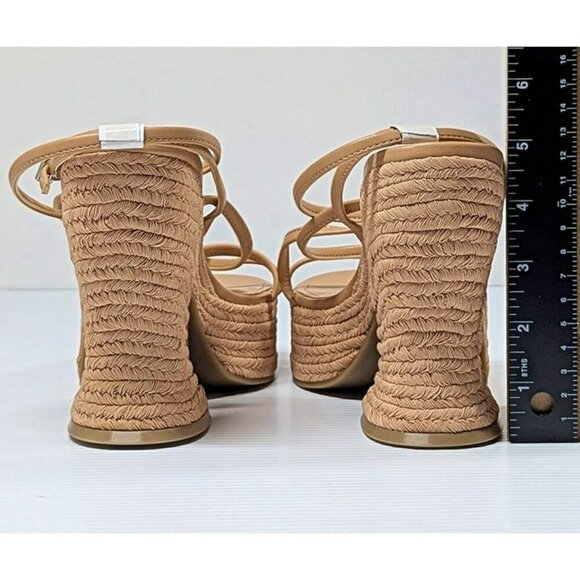 Marc Fisher LTD Women's Fetch Ankle Strap Espadrille Natural Size 9 (MSRP $140) - Picture 5 of 8